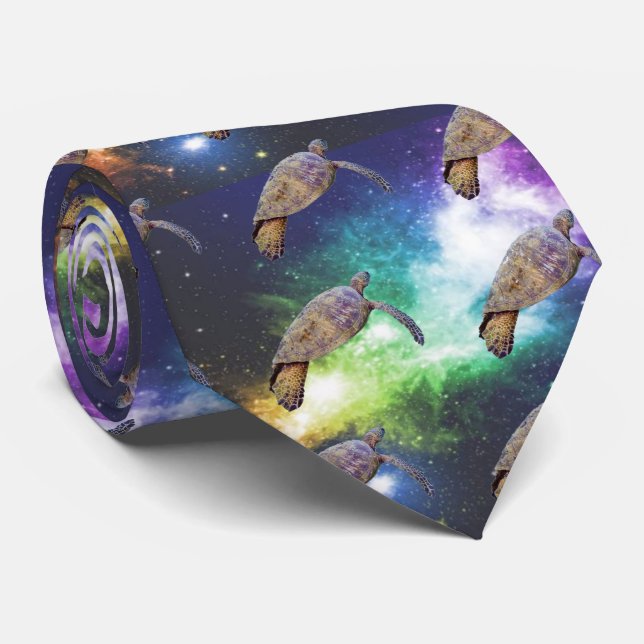 Schildkrötendrucke Krawatte (Gerollt)