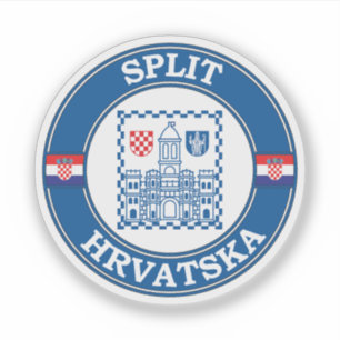 SchildkrötenEmblem in Kroatien teilen Aufkleber