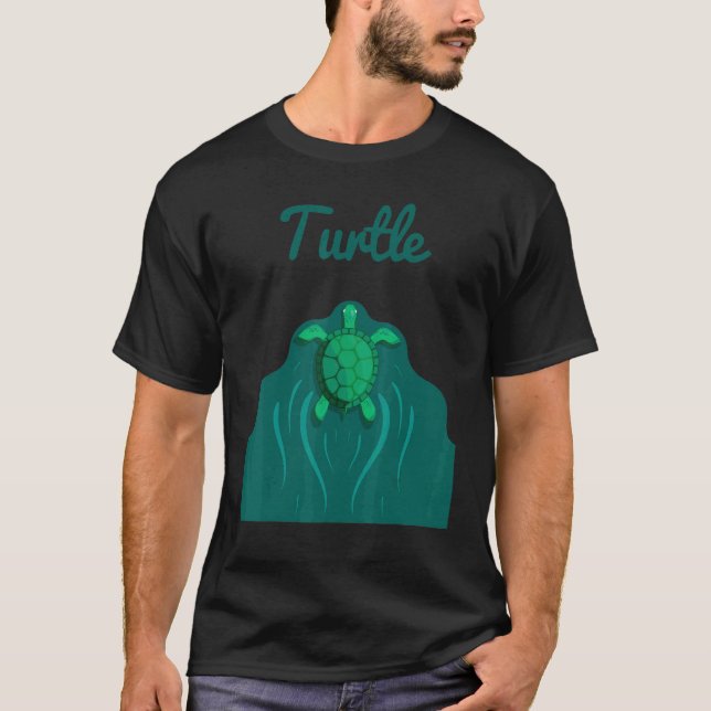 Schildkrötenfisch Amphibienschildkröte 1 T-Shirt (Vorderseite)
