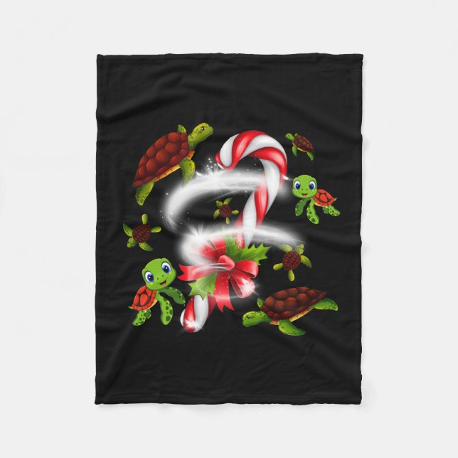 Schildkrötengift | Turtle Candy Sweet Christmas Fleecedecke (Vorderseite)