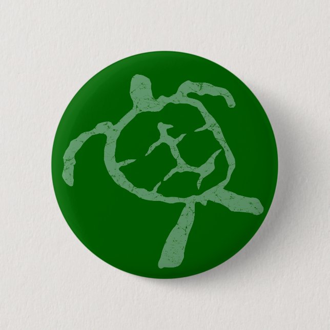 Schildkrötengrün Button (Vorderseite)