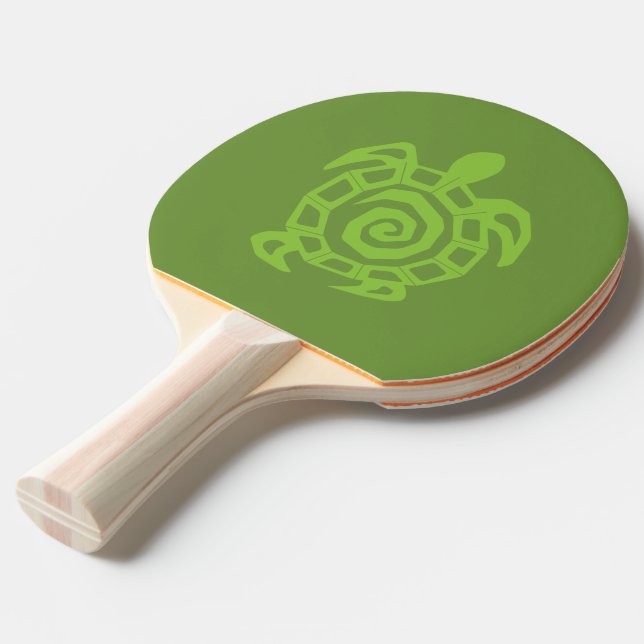 Schildkrötengrün Tischtennis Schläger (Vorderseite)