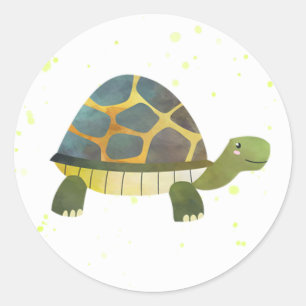 Schildkrötenkleber - Dekorationen für Schildkrö Runder Aufkleber