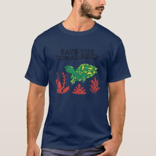 Schildkrötenkoralle Rettete das Korallenriff Envir T-Shirt