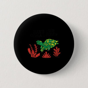 Schildkrötenkoralle Rettete die Umwelt des Koralle Button