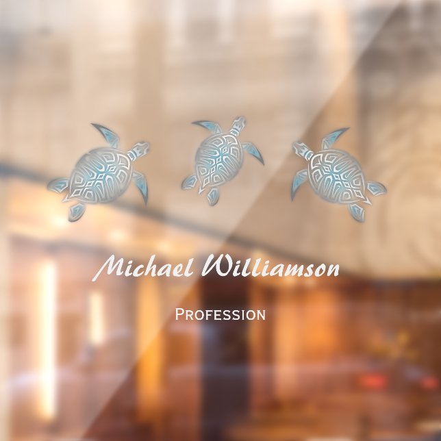 Schildkrötenküste  fensteraufkleber (Blatt 2)