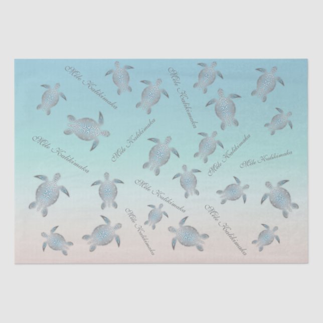 Schildkrötenmuster Seidenpapier (Vorderseite)