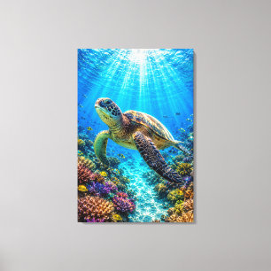 Schildkrötenparadies Leinwanddruck