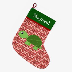 Schildkrötenpferd Personalisiert Großer Weihnachtsstrumpf