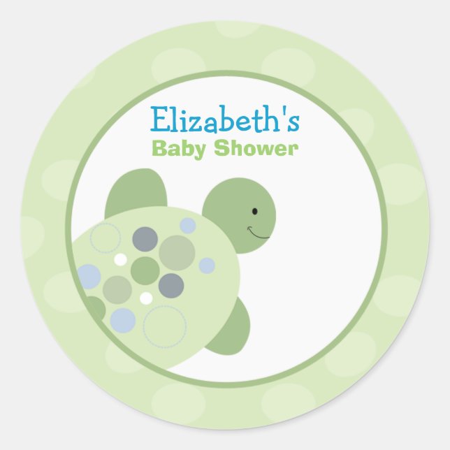 Schildkrötenriff Rund Custom Gevor Sticker (Vorderseite)