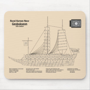 Schildkrötenschiff Geobukseon - Schiffskonzept SD Mousepad