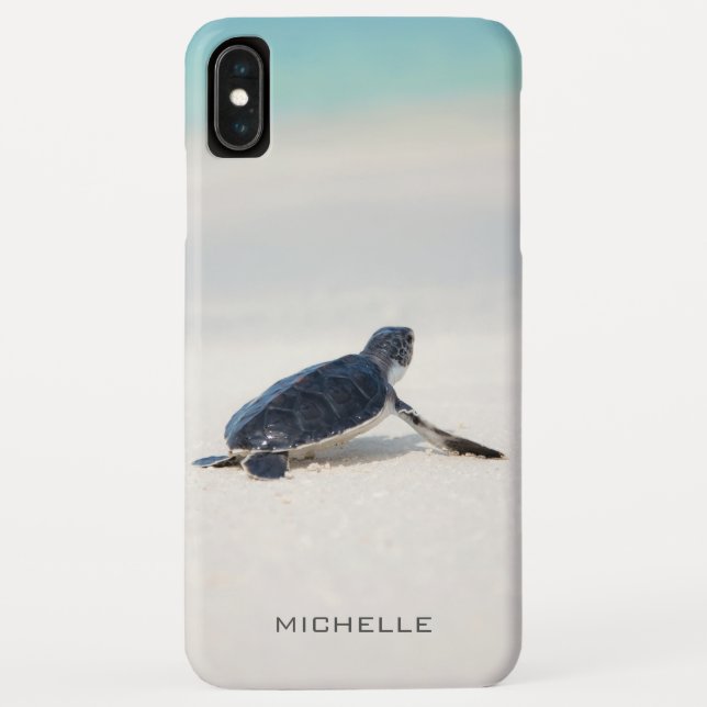 Schildkrötenstrasse Personalisierter Name | Art Case-Mate iPhone Hülle (Rückseite)