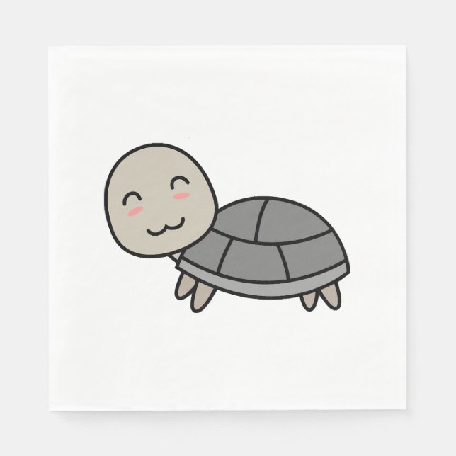 Schildkrötentier Serviette (Vorderseite)