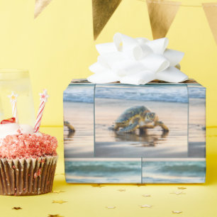 Schildkrötenwanderung auf dem Nassstrand Geschenkpapier