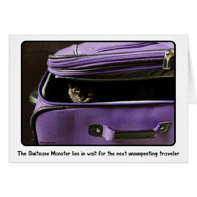 Schildpatt-Katzen-Koffer-Monster (Vorderseite (Horizontal))