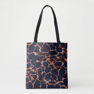 Schildpatt personalisiertes Monogramm  Tasche