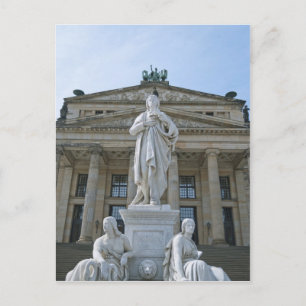 Schiller Statue in Berlin Postkarte