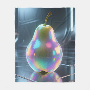 Schillernde Birne Futuristisch Fleecedecke