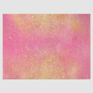 Schillernder rosa Goldschein und -Glanz Seidenpapier