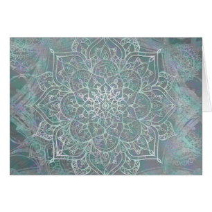 Schillernder Schimmer-Mandala-Boho-Chic-Dankeschön