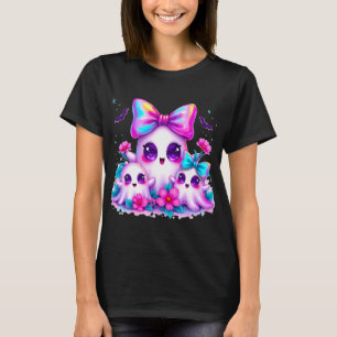 Schillerndes Geister-Halloween-T-Shirt T-Shirt