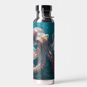 Schillerndes Glas-Oktopus-Kunstwerk Tiefsee-Fant Trinkflasche