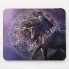 Schimären-schwarze Rose Mousepad