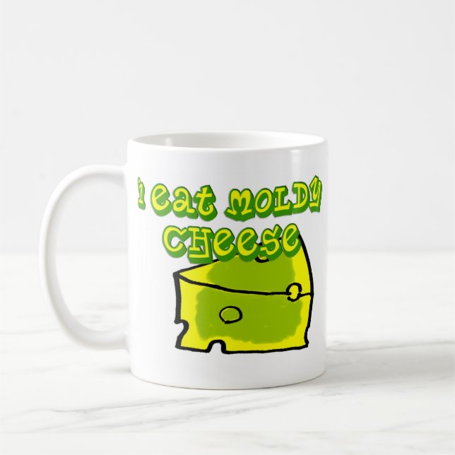 Schimmelige Käse-Tasse Kaffeetasse (Links)