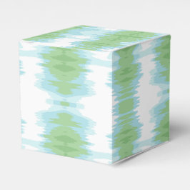 Schimmer-Ikat in Grün und Aquamarin Geschenkschachtel