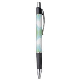 Schimmer-Ikat in Grün und Aquamarin Kugelschreiber