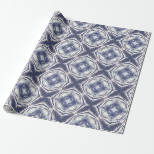 Schimmernd, Violett, Löwenzahn-Mandala Geschenkpapier