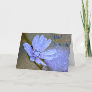 Schimmernde Blumenblume Danke Karte