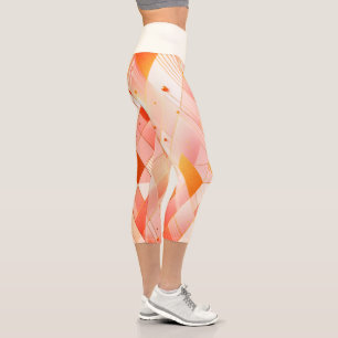 Schimmernde Dreieck-Spektren Capri Leggings
