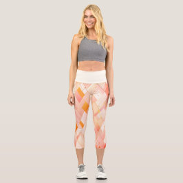 Schimmernde Dreieck-Spektren Capri Leggings