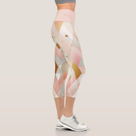 Schimmernde Dreieck-Spektren Capri Leggings