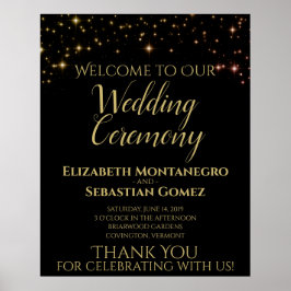 Schimmernde Glitzern Herzlich willkommen bei unser Poster