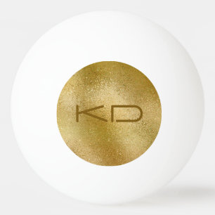 Schimmernde goldene irisierende Textur Tischtennisball