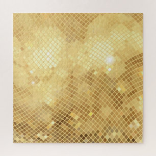 Schimmernde Goldwellen: Mosaiktextur