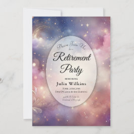 Schimmernde Himmelsruhestandsruhen Einladung