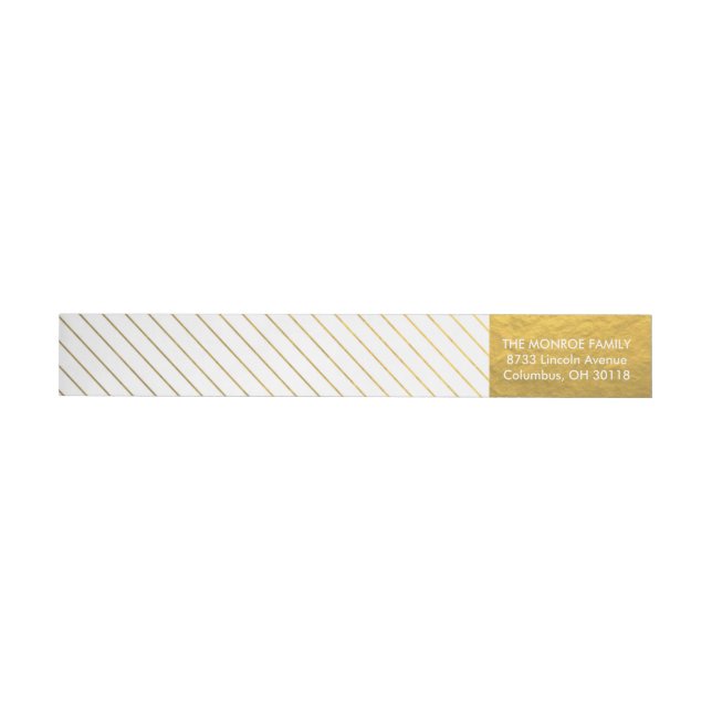 Schimmernde Imitat-Goldfolie Stripes (Person)