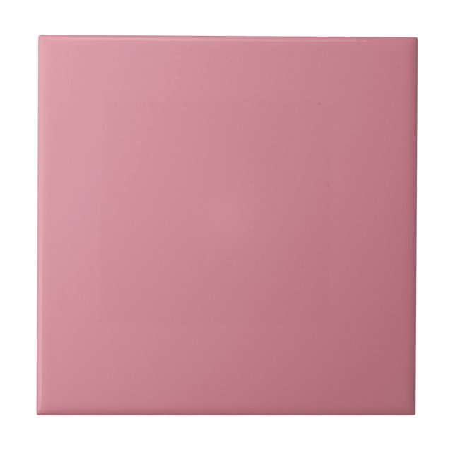 Schimmernde Rose Solid Color Fliese (Vorderseite)