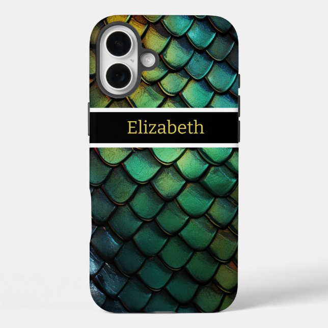 Schimmernde Schlangengläser mit Farben iPhone 16 Plus Hülle (Rückseite)