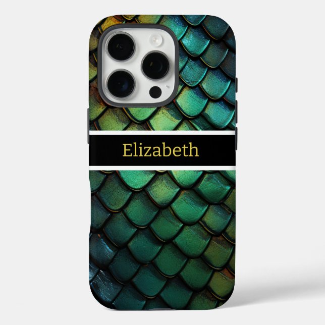 Schimmernde Schlangengläser mit Farben iPhone 16 Pro Hülle (Rückseite)