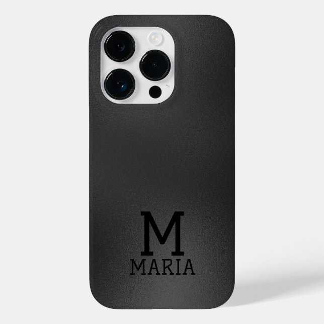 Schimmernder dunkelgrauer abstrakter Hintergrund Case-Mate iPhone 14 Pro Hülle (Rückseite)