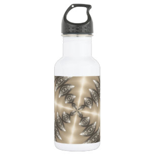 Schimmernder goldener Kaleidoskop Edelstahlflasche