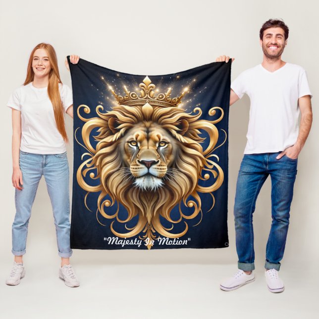"Schimmernder Königlicher Ruf" Fleecedecke (Beispiel)