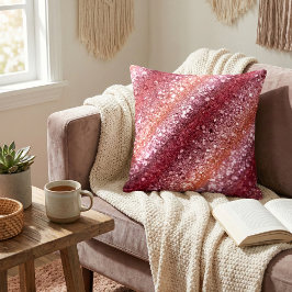 Schimmernder Rosen-Glitter-Gradient Kissen