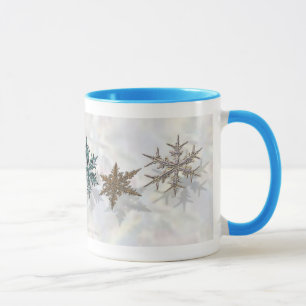Schimmernder Schneeflocke-Trinkbehälter Tasse