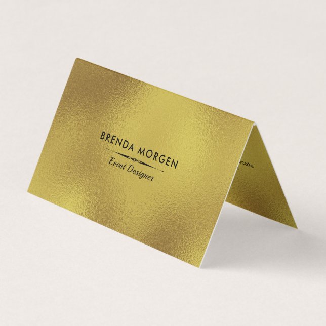 Schimmerndes Gold - Moderner Hintergrund Visitenkarten (Vorderseite)