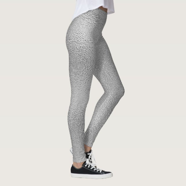 Schimmerndes Grauglasdesign Leggings (Rechts)